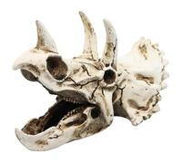 PRETYZOOM Modèle De Crâne De Dinosaure en Résine Décoration De Crâne De Triceratops Aquarium Ornements De Dinosaures Abri pour Reptiles Cachette De Dinosaure Artificielle Décor De Paysage
