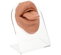 PRETYZOOM Modèle de Visage en Silicone Flexible Pratique de Piercing Buccal avec Langue Réaliste pour Entraînement et Affichage Accessoires pour Professionnels Beauté