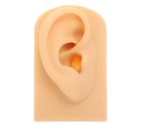 PRETYZOOM Modèle Oreille Silicone Souple pour Perçage Réaliste Modèle Oreille Humaine Silicone Supérieure pour Pratique Affichage Accessoires et Formation Acupuncture Couleur Chair Oreille
