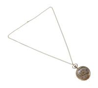 PRETYZOOM Montre de Poche à Quartz Montre de Poche avec Chaine pour des Hommes Mesdames Montres Gousset pour Hommes Montre de Poche de Chemin de Fer Alliage Golden