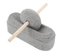 PRETYZOOM Mortar And Pestle Stone Natural Stone Grinder Bowl For Kitchen Spices Traditional Medicine Use And Easy To Clean