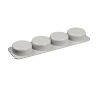 PRETYZOOM Moule à Savonnette Flexible et Facile à Nettoyer en Silicone 4 Cavités Ovale pour Fabrication de Savonnette Fait Main Adapté Four et Lave-vaisselle