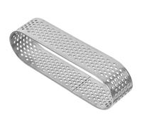 PRETYZOOM Moule à Tarte Ovale en Acier Inoxydable 304, Anneau en Mousse Facile à Démouler, Pratique pour Gâteau, Tarte aux Fruits et Quiche