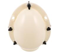 PRETYZOOM Moule à Œufs de Pâques Créatif et Cassable en Plastique Beige Moule à Chocolat D'œuf pour Fêtes de Vacances et Présents Surprises