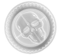 PRETYZOOM Moule en Silicone Flexible Crâne, Cendrier Résine Époxy DIY | Blanc, Portable et Antiadhésif, Facile à Nettoyer, Usage Voiture, Décoration Fantaisie, pour Amis Bricoleurs