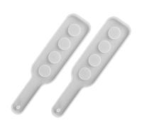 PRETYZOOM Moule en Silicone pour Plateau de Service Verres à Shot 2 Pcs, Moule Époxy Cristal Diy, Forme Rectangulaire, Réutilisable pour Résine et Bijoux Artisanaux