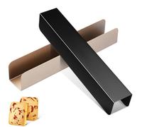 PRETYZOOM Moules À Biscuits Rectangulaires En Acier Inoxydable 2 PièCes Moule À Biscuits Aux Canneberges Pour PâTisserie Maison 9.69 X 1.61 Pouces Emporte-PièCe AntiadhéSif Pour Cookies Et G