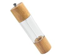 PRETYZOOM Moulin à Poivre Manuel 20 Cm en Acrylique Transparent, Moulin à Épices Réglable pour Poivre Maison, Sel Casher, Outil Cuisine pour Barbecue et Restauration