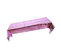 PRETYZOOM Nappe de Fête Rose Glossy avec Paillettes Nappes Décoratives pour Table Protection Taches et Éclaboussures Décoration Chic pour Anniversaire et Noël