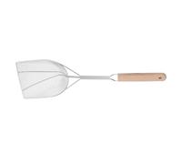 PRETYZOOM Oil Skimmer Spoon With Cool Wooden Handle Stainless Steel Filter For Frying Draining And Boiling Efficient Kitchen Oil Separator For French Fries Donuts And Hot Pot