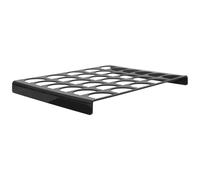 PRETYZOOM Organisateur de Bar à Café en Acrylique Noir Grosse Capacité 30 Compartiments pour Capsules de Café et Sachets de Thé, Cuisine et Rangement