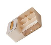 PRETYZOOM Organisateur de Bureau Multifonction avec Tiroir Boîte à Mouchoirs Élégante pour Maquillage à et Papeterie Rangement Compact pour Coiffeuse et Bureau