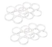 PRETYZOOM Organisateur Floral Réutilisable 4 Pièces 6 Emplacements 20 Mm Porte-Composition de Fleur en Plastique Transparent Support Stable pour Bouquet Mariage et Décoration