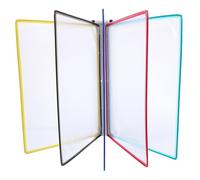 PRETYZOOM Organisateur Mural de Documents avec Panneaux PVC et Cadre Fer Porte-dossiers Suspendu Robuste pour Bureau Rangement Mural pour Papiers et Dossiers