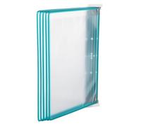 PRETYZOOM Organisateur Mural Robuste et Gain de Place en Fer et PVC de Documents Vert Trieur Suspendu 5 Pages A4 pour Réunions et Sessions de Travail