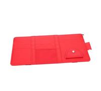 PRETYZOOM Organisateur Pare Soleil Voiture PU Multifonction avec Porte Lunettes et Pochette de Rangement pour SUV Support Cartes et Documents de Conducteur