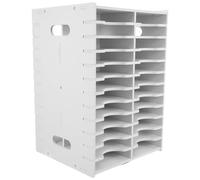PRETYZOOM Organisateur Rotatif à 48 Compartiments pour Mini Tampons Encreurs, Support de Rangement Bureau Compact 33 X 22,3 X 20,5 Cm, Porte-tampons Encreurs pour Loisirs Créatifs