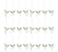 PRETYZOOM Ornements Suspendus De NoëL Ange Transparent Pendentifs Chics pour Sapin DéCorations Anges Mini-Ornements 6X4.5X3.5Cm Ambiance Festive