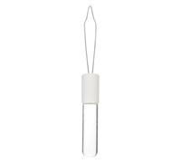 PRETYZOOM Outil D'aide à L'habillage Crochet à Bouton en Acrylique et Acier Blanc, Aide au Boutonnage Rapide, pour Boutons Ronds Moyens et Petits, pour Personnes Âgées et Canal Carpien