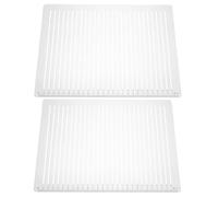 PRETYZOOM Outil de Dessin de Gabarit Plastique 2 Pièces Règle Guide D'écriture Résistante pour Journaling et Lettrage 27 Grilles D'espacement de Lignes