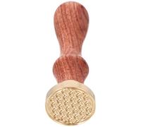 PRETYZOOM Outil de Maquillage pour Ombre à Paupières Manche en Bois et Tête en Cuivre, Tampon Délicat pour Création de Motifs en Relief et Scellement 3d Pratique