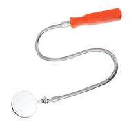 PRETYZOOM Outil D'inspection Automobile Miroir D'inspection Rond Pivotant 360° en Acier Inoxydable Position Ajustable pour Évaluation des Dommages et Recherche D'objets Perdus