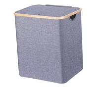 PRETYZOOM Panier à Linge Pliable En Avec Couvercle Organisateur De Vêtements Pour Buanderie Et Salle De Bain Panier De Rangement Multifonctionnel