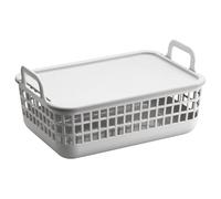 PRETYZOOM Panier à Serviettes Poubelle Paniers De Rangement En Osier Panier De Lavage Pliable Couler Panier De Jouets Pour Chiens Décor Organisateur De Stockage Couverture Bol Cube Plastique