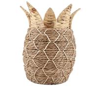 PRETYZOOM Panier ananas en paille étagères panier à linge poubelle empilable paniers paniers panier rangement panier de rangement fruit basket organisateur de panier corbeille tressée le fer