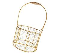 PRETYZOOM Panier Fer Anse Pour Cérémonie Mariage Panier Fleurs Mariage Décoratif Multi-usages Métallique De Rangement Chic Et Pratique Pour Filles Fleurs