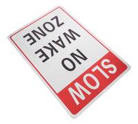 PRETYZOOM Panneau de Signalisation Résistant aux Intempéries Rouge Zone Non Accessible en Alliage D'aluminium Réfléchissant pour Extérieur et Parkings