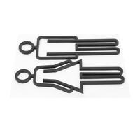 PRETYZOOM Panneaux D'identification des Toilettes en Abs Chic et Design Simple, 1 Paire Facile à Utiliser pour Signalisation Wc Homme et Femme