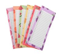 PRETYZOOM Paquet De 6 Lot de Blocs-notes pour Frigo Liste de Courses Aimantée Pages Planificateur Portable pour Mémos Quotidiens et Gestion des Tâches