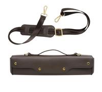PRETYZOOM Paquet de Transport pour Flûte Traversière Café en Cuir Synthétique Bandoulière Réglable Étui Portable Léger et Résistant pour Protection Rayures et Poussière Accessoire