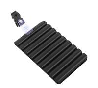 PRETYZOOM Patch Porte-Mouches en Mousse EVA Noire Ondulée avec Fixation Auto-Agrippante Accessoire de Montage pour Gilet de Pêche à la Mouche Outil de Rangement pour Leurres Artificiels