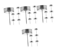 PRETYZOOM Pcs Bougeoir Bougie Base Couronne Bougie Fixation Clip Décorations De Table d'anniversaire Pilier Bougeoir Clips De De Noël RS Pics Fer