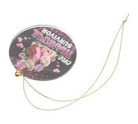 PRETYZOOM Pendentif en Acrylique Rose pour Rétroviseur de Voiture, Ornement Suspendu Ruban Rose le Cancer du Sein, Décoration de Sensibilisation Féminine, Accessoire Léger et Solide