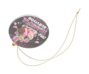 PRETYZOOM Pendentif en Acrylique Rose pour Rétroviseur de Voiture, Ornement Suspendu Ruban Rose le Cancer du Sein, Décoration de Sensibilisation Féminine, Accessoire Léger et Solide