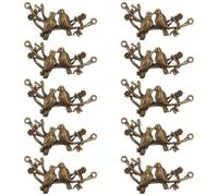 PRETYZOOM Pendentifs Oiseaux en Alliage 23x45mm 10pcs Vintage Bronze Ancien DIY Bijou Créatif Femmes Accessoires Collier Bracelet Présent Artisanat Présent Fête Quotidien