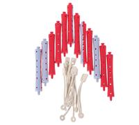 PRETYZOOM Permanente Cheveux Boucle Kit 12 Bigoudis à Friser en Plastique, Tiges de Bouclage Antidérapantes et Ondulées, pour Coiffure à Domicile et Salon