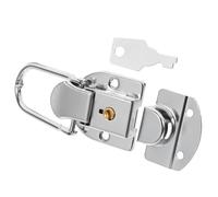 PRETYZOOM Petit à Bascule en Fer pour Verrouillage de Valise, Fermoir Métallique Robuste pour Coffret à Bijoux, Usage Voyage, Facile à Utiliser, Compact