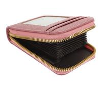 PRETYZOOM Petit Porte-Cartes Petit Portefeuille Classique PU Alliage D'aluminium Léger Résistant à l'usure Anti-démagnétisation pour Bureau et Maison Étui à Cartes Zippé pour Cartes
