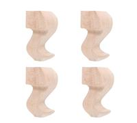PRETYZOOM Pieds de Meubles pour Projets de Rénovation Lot de Quatre en Bois Caoutchouc, Pratiques et Robustes et Cadeaux de Pendaison de Crémaillère Adaptés pour Canapés et Armoires
