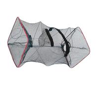 PRETYZOOM Piège à Poissons Portable, Filets à homards, Filet à crabes, Pliable, réutilisable, Cage en Maille Nylon Fine, pour Camping et pêche, 1 pièce