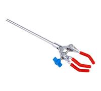 PRETYZOOM Pince à 3 Doigts Réglable pour Flacon Métallique Grosse Taille en Alliage de Zinc Électroplaqué, Support de Pince pour Tube à Essai et Bécher, Matériel Laboratoire Robuste