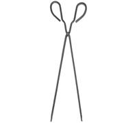 PRETYZOOM Pince à Charbon Fer Robuste pour Cheminée et Barbecue Pince de Ramassage Multiusage Antidérapante pour Bûches Charbon et Déchets Outil de Sécurité pour Feu Extérieur et Intérieur