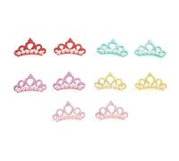 PRETYZOOM Pinces à Cheveux pour Chien Modèle Couronne en Polyester, Lot de 10 Pièces, Maintien Coiffure et Fixation des Poils, pour Toutes Occasions et Grands Événements Couleur Aléatoire