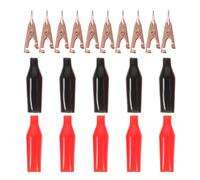 PRETYZOOM Pinces Électroniques Conductivité Électrique Lot de 10 en Cuivre et Acier, Clip Métallique Couleurs Variées Couleur Aléatoire pour Usage Automobile et Bricolage