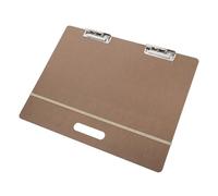 PRETYZOOM Planche à Dessin Format 46x36 Cm avec Poignée en Bois Portable Pince Métallique et Sangle pour Artistes et Étudiants en Dessin en Extérieur Atelier