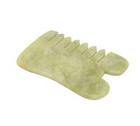 PRETYZOOM Planche de Gua Sha en Jade Naturel pour Massage Visage, Outil Créatif Beauté Peau, pour Famille et Amis